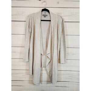 Barefoot Dreams Women's Cozy Chic Light Gray Waterfall Cardigan Size S/M‎